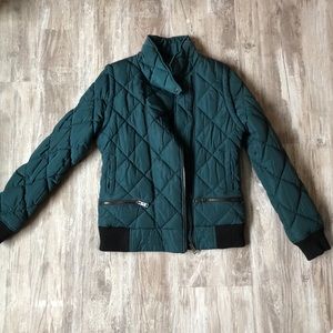 Jade Green Convertible Puffer Vest to Coat